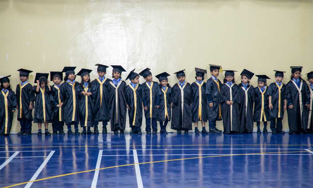 The graduation started to best educational life in Doha Modern Indian School Qatar